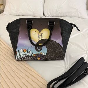 Nightmare Before Christmas Black and Purple Designer Women Bag (never used)